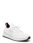 Tjm Elevated Runner Knitted Låga Sneakers White Tommy Hilfiger