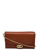 Lauren Ralph Lauren Leather Medium Adair Crossbody Brun