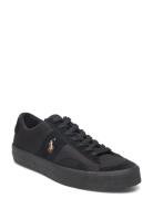 Sayer Canvas & Suede Sneaker Låga Sneakers Black Polo Ralph Lauren