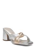 Monica Sandal Med Klack Silver Fabienne Chapot