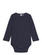 Body Ls - Solid Bodies Long-sleeved Navy CeLaVi
