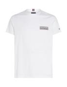 Tommy Hilfiger Printed Badge Tee Vit