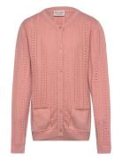 Cardigan Ls Knit Tops Knitwear Cardigans Pink Minymo