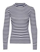 Polo Ralph Lauren Striped Ribbed Long-Sleeve Tee Marinblå