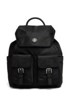 Virginia Flap Backpack Ryggsäck Väska Black Tory Burch