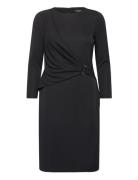 Lauren Ralph Lauren Jersey Three-Quarter-Sleeve Dress Svart