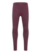 Lindex Leggings Basic Brushed Inside Burgundy