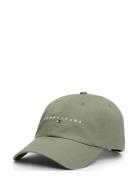 Tjw Linear Logo 6 Panel Cap Accessories Headwear Caps Khaki Green Tomm...