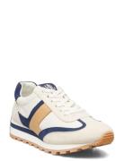 Dani Suede & Nylon Sneaker Låga Sneakers Beige Lauren Ralph Lauren