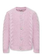 Kids Only Koglola Ls O-Neck Cardigan Cp Knt Rosa