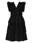 YAS Yasruna Cs Ruffle Dress - D2D Svart