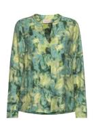 Fqcelia-Shirt Tops Blouses Long-sleeved Green FREE/QUENT