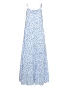 Magdalen Viscose Strap Dress Maxiklänning Festklänning Blue Bubbleroom