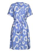 Objjacira S/S Shirt Dress Noos Kort Klänning Blue Object