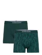 Premium Cotton Stretch Boxer 2P Boxerkalsonger Khaki Green Björn Borg