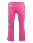 Lindex Leggings Flare Velour Solid Rosa