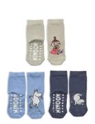 Socks 3 Pack Moomin Sockor Strumpor Navy Lindex