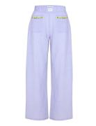 Oudin Lemon Bottoms Trousers Wide Leg Blue Maison Labiche Paris