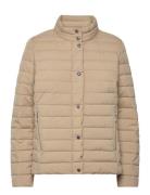 Quilted Funnelneck Puffer Coat Fodrad Jacka Beige Lauren Ralph Lauren