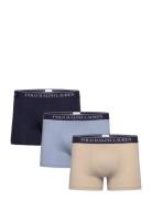 Classic Stretch-Cotton Trunk 3-Pack Boxerkalsonger Navy Polo Ralph Lau...