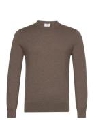 Cotton Merino Sweater Designers Knitwear Round Necks Brown Filippa K