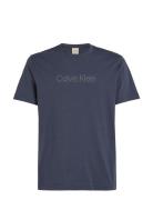 Calvin Klein Raised Line Logo T-Shirt Marinblå