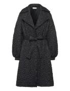 289 Eden Coat Fodrad Rock Black Ida Sjöstedt