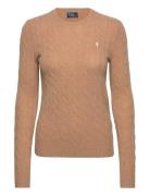 Polo Ralph Lauren Cable-Knit Wool-Cashmere Sweater Beige