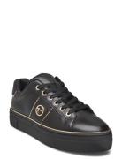 Women Lace-Up Låga Sneakers Black Tamaris