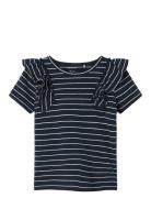 Nmfliana Ss Top Tops T-shirts Short-sleeved Navy Name It