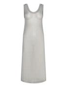 Rabens Sal R Metal Mesh Tank Dress - Cannie Silver