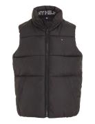 Essential Padded Vest Fodrad Väst Black Tommy Hilfiger