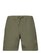 Mads Nørgaard Dyed Canvas Beach Shorts Khaki Green