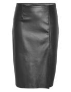 NOISY MAY Nmclara Hw Slit Midi Length Skirt Noos Svart