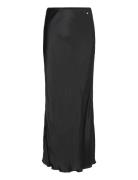 Mmbriana Glossi Skirt Lång Kjol Black MOS MOSH