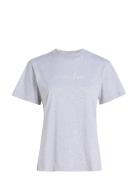 Calvin Klein Hero Logo Regular T-Shirt Grå