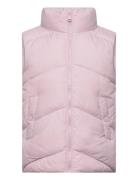 Mango Quilted Gilet Rosa