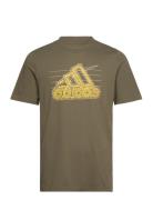 M Growth Bos T Sport T-shirts Short-sleeved Khaki Green Adidas Sportsw...