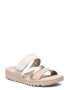 V4652-90 Platta Sandaler Beige Rieker