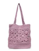 Mango Flowers Crochet Mini Bag Lila