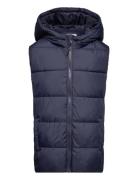 Mango Padded Fleece Gilet Marinblå