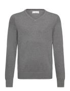 Mango V-Neck Sweater Grå