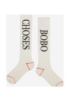 Bobo Choses Extra Long Socks Sockor Strumpor White Bobo Choses