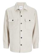 Jack & J S Jjebradley Ollie Overshirt Ls Noos Beige