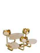 Hilke Collection Candlestand Ninfea Grande Guld