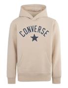 Converse Arch Fleece Pullover Tops Sweat-shirts & Hoodies Hoodies Beig...