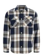 Jack & J S Jjedarren Overshirt Ls Noos Marinblå