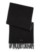 Fringes Two T S Scarf 40X200 Accessories Scarves Winter Scarves Black ...