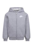 Nike Nkn N Nsw Club Fleece Lbr Fz Grå