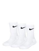 Nike Dri-Fit Crew Socks Sockor Strumpor White Nike